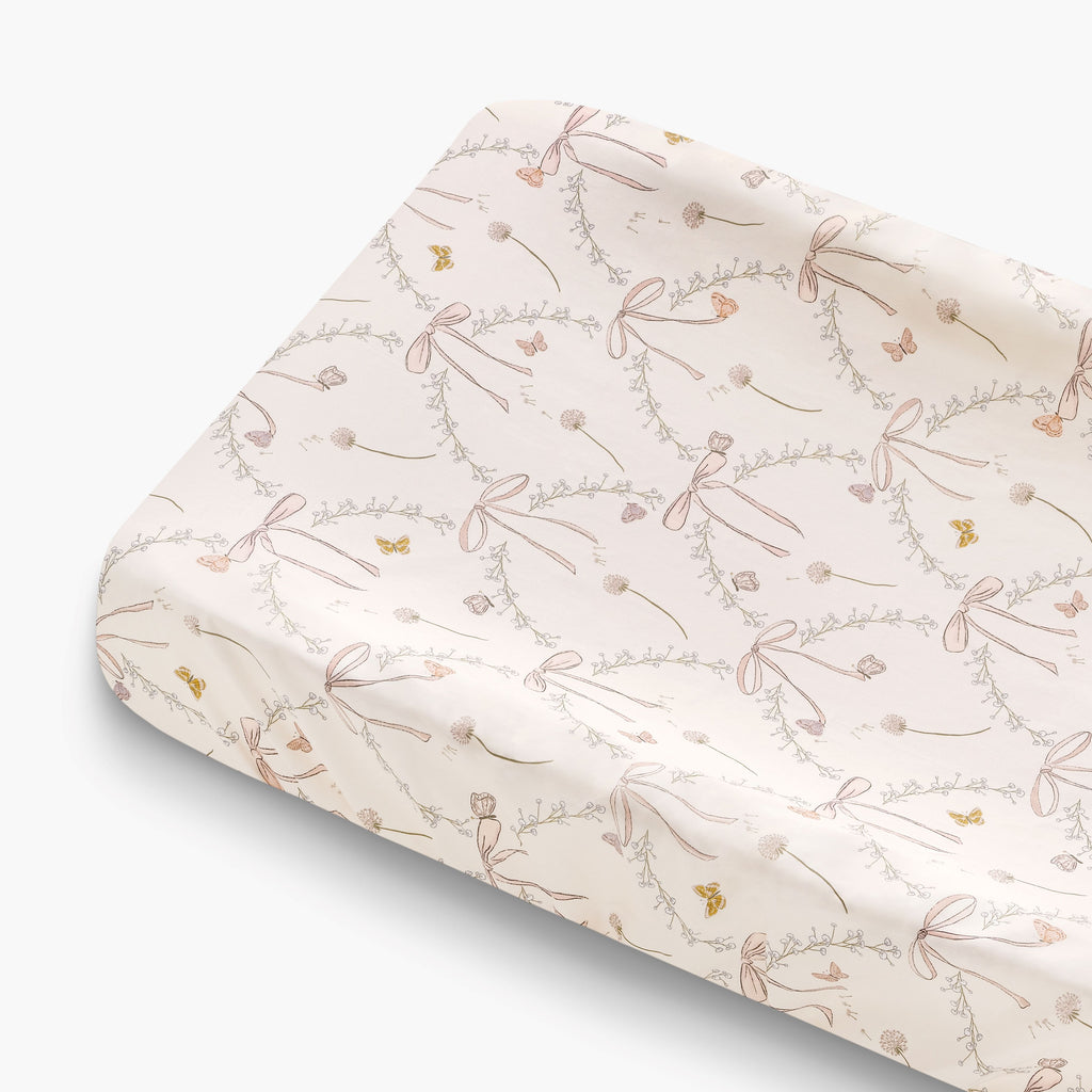 The Changing Pad- Bows On Pink main image 1