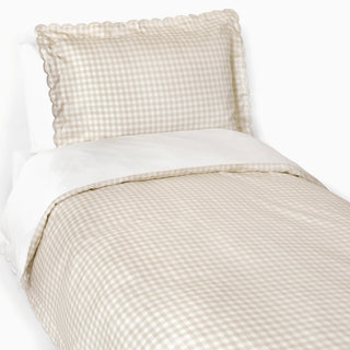 Picnic Gingham Twin Set in Beige