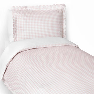 Twin GIngham in Pink with a pillowcase