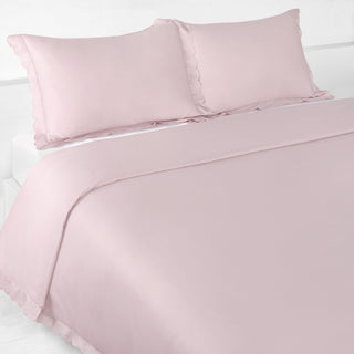 Scalloped Starlight Full/Queen Duvet in Rose