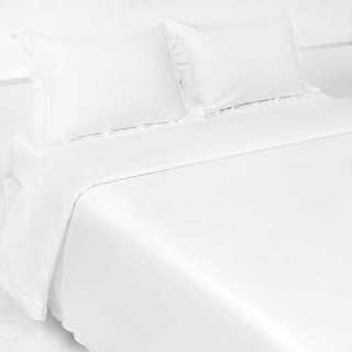 Scalloped Starlight Full/Queen Duvet t in White