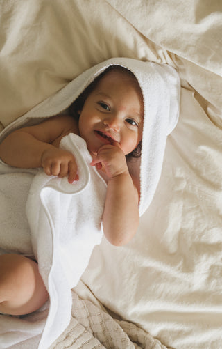 Baby wrapped in towel
