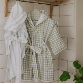 bathrobes hanging 