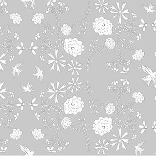 Bird Song Grey Print