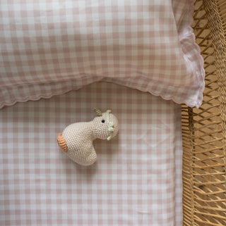 Easter bunny on a crib