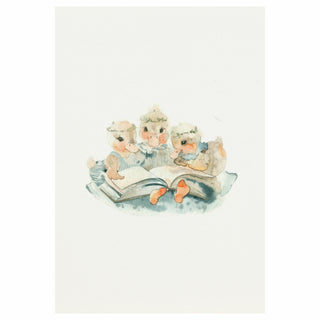 gooselings reading books artwork