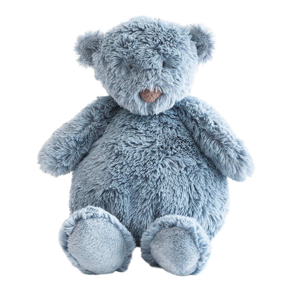 Noann The Teddy Bear in Blue is a soft cuddle toy
