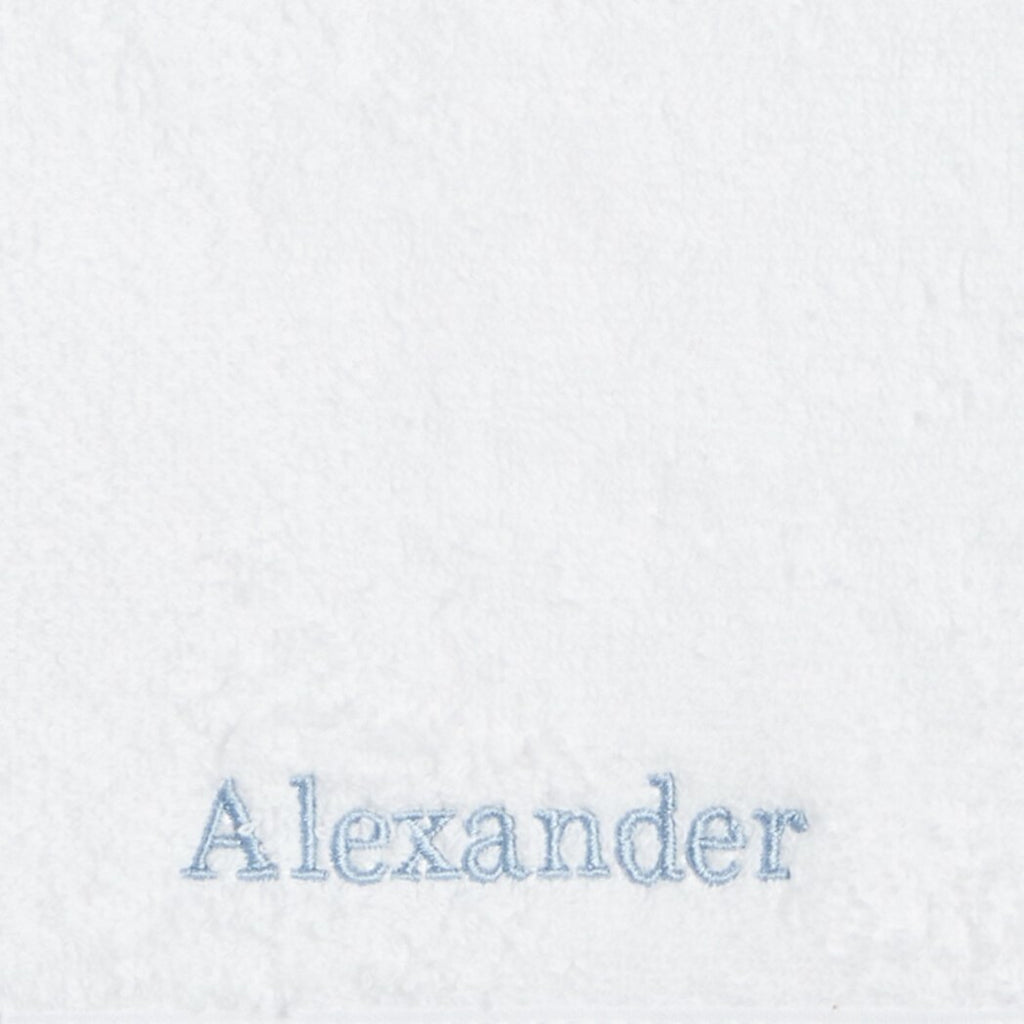 School House Font Example in Blue