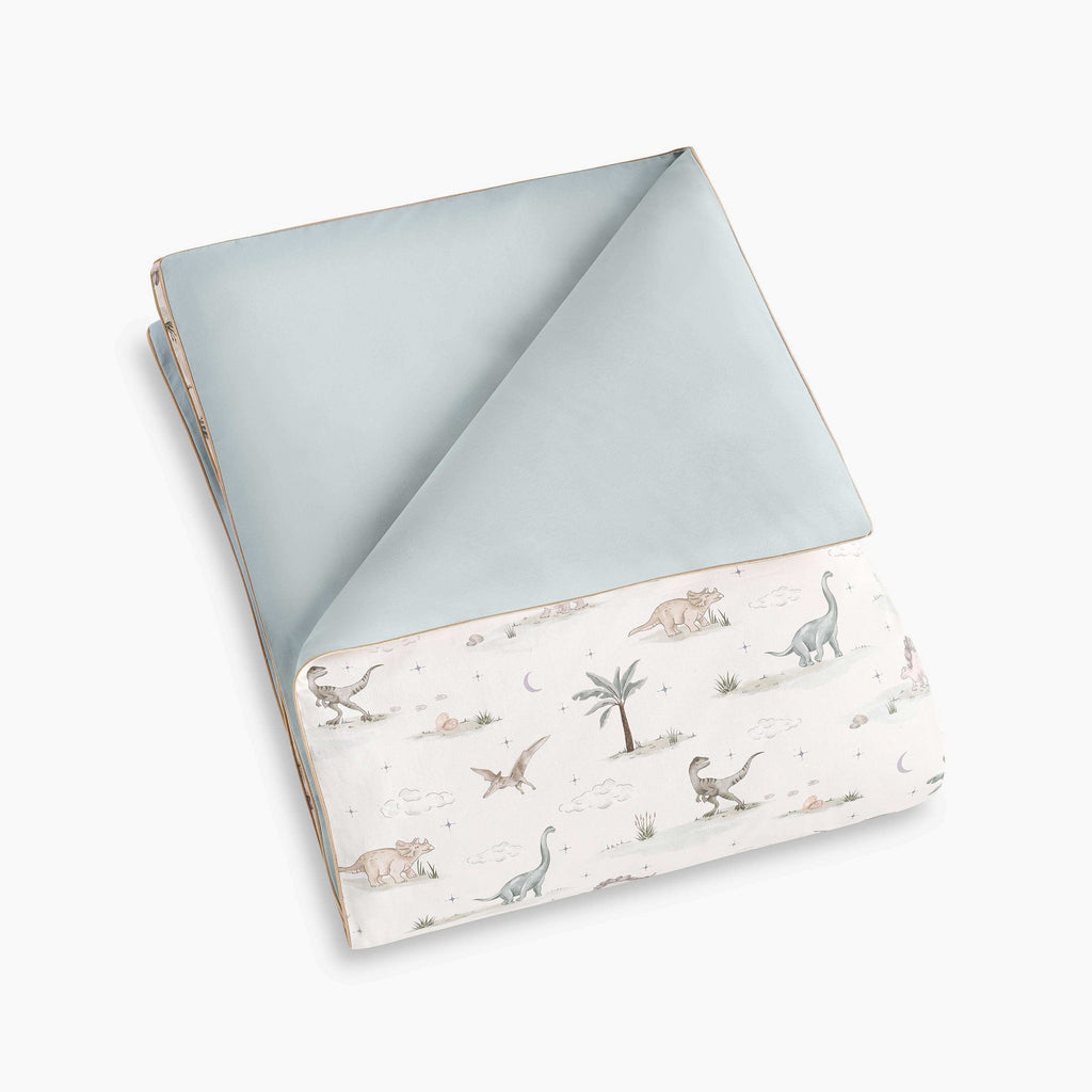 Personalize Me: Dino Dreams Baby Duvet in Sage