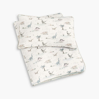 Dino Dreams Toddler Duvet in Sage