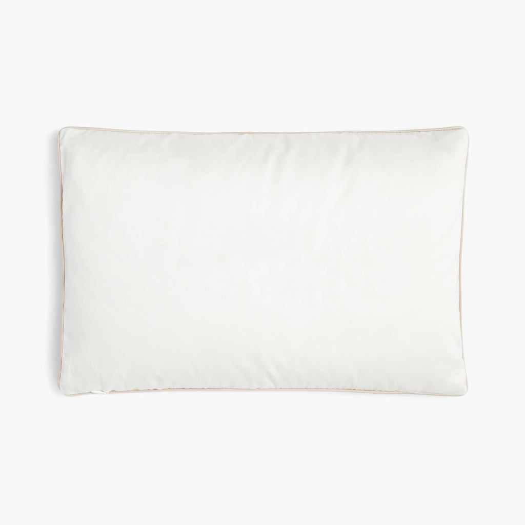 Personalize Me: Animal Parade Toddler Pillowcase in Blue- Backside Solid