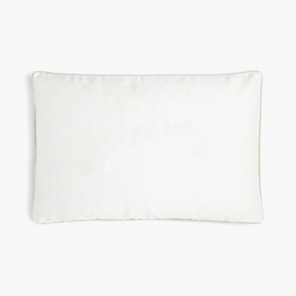 Personalize Me: Animal Parade Toddler Pillowcase in Ivory- Backside Solid