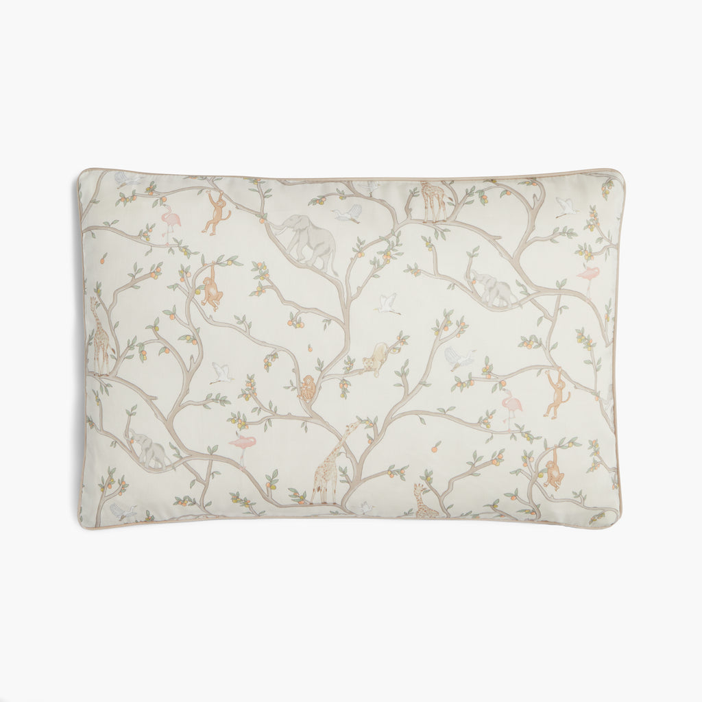 Animal Parade Toddler Pillowcase in Ivory