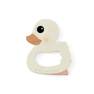 Gooseling Teether in Marshmallow.