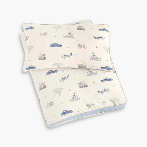 Transport Treasures Toddler Duvet in Blue