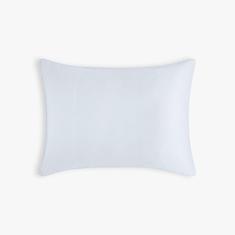 Touch The Sky Standard Pillowcase Set in Blue with solid blue backside
