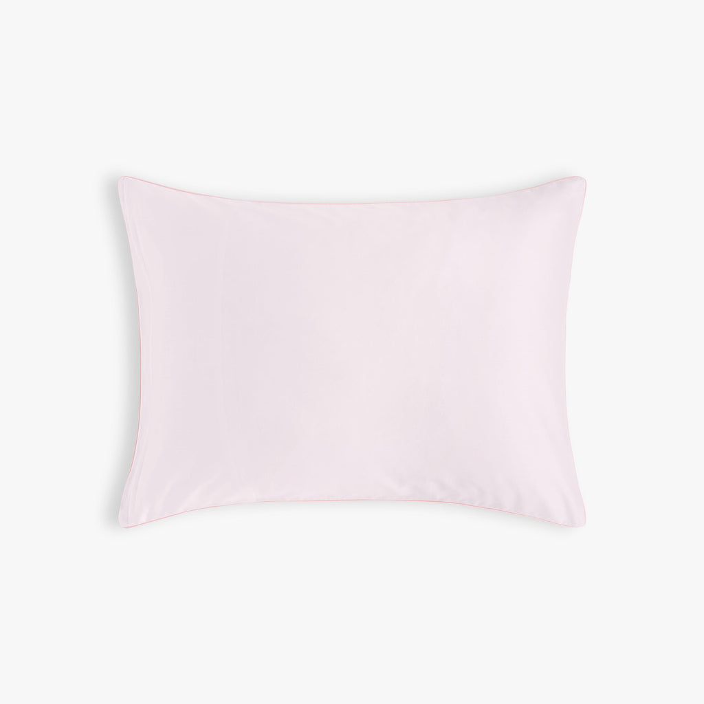 Touch The Sky Standard Pillowcase Set in Pink with solid Pink backside 