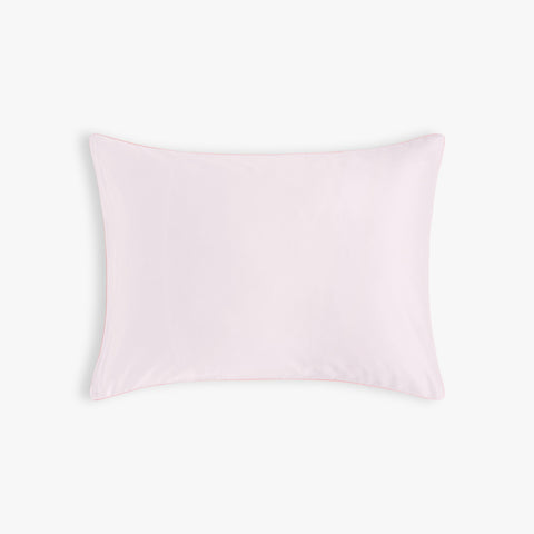 Touch The Sky Standard Pillowcase Set in Pink with solid Pink backside 
