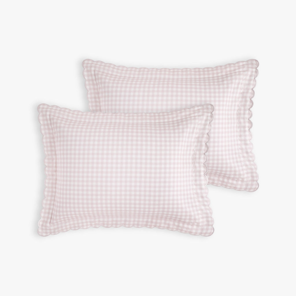 Picnic Gingham Standard Pillowcase Set in Pink