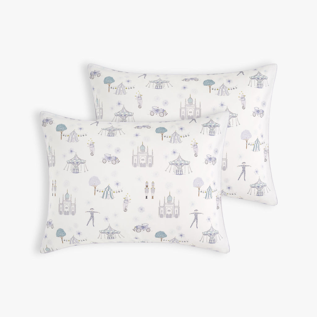 Adventures in Wonderland Standard Pillowcase Set in Aqua 