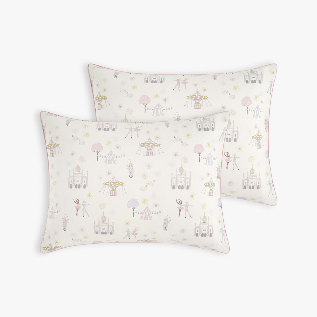 Adventures in Wonderland Standard Pillowcase Set in Rose 