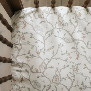 Animal Parade Crib Sheet in Ivory