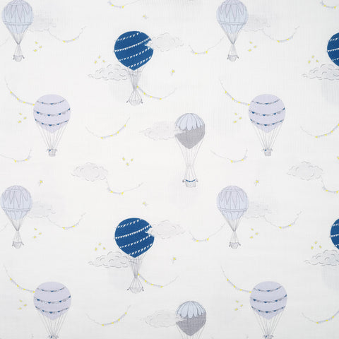 Touch The Sky Swaddle Blanket in Blue.