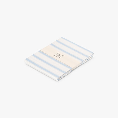 Seaside Stripes Swaddle Blanket in Blue. 