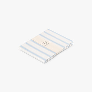Seaside Stripes Swaddle Blanket in Blue. 