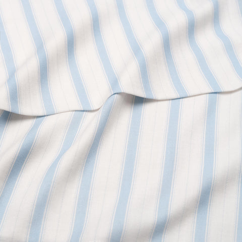 Seaside Stripes Swaddle Blanket in Blue.