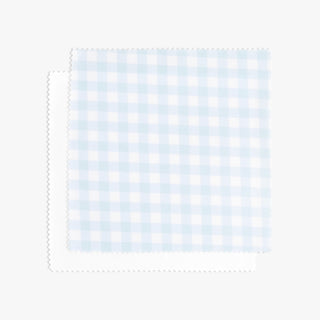 Blue gingham swatch