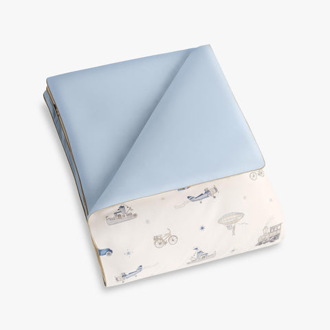 Transport Treasures Baby Duvet in Blue