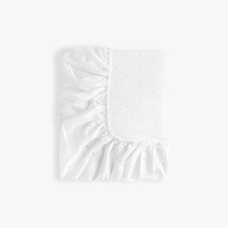 Pink Polka Dot Changing Pad Folded