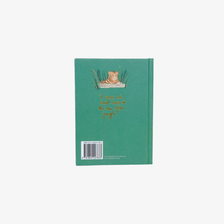 Green book cover with a tiger illustration and text on a white background