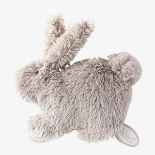 Plush toy bunny with a fluffy texture on a white background