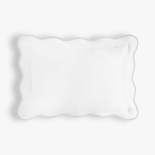 Toddler Pillow in Soft Wave Trim - Blue