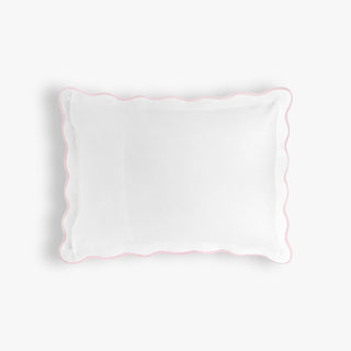 Backside of Standard Pillow Sham in Soft Wave - Pink