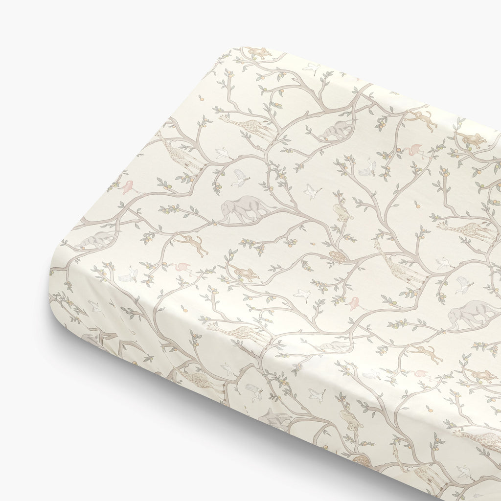Animal Parade Changing Mat in Ivory
