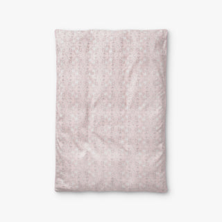 Birds Song Pink Baby Duvet laid flat