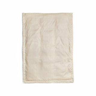 Picnic Gingham Baby Duvet in Beige 