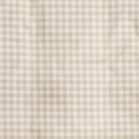 Picnic Gingham in Beige close up shot