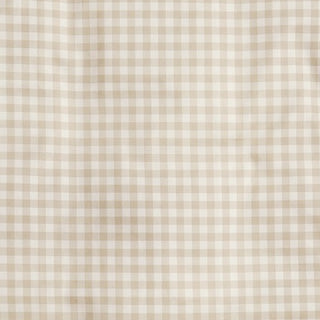 Picnic Gingham in Beige close up shot