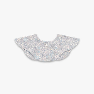 Enchanted Wildflower Winglet Bib in Ivory- Backside with snap closure
