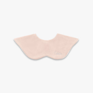 Winglet Bib in Solid Pink with White Trim