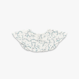 Secret Garden Winglet Bib in Ivory- backside with snap closure