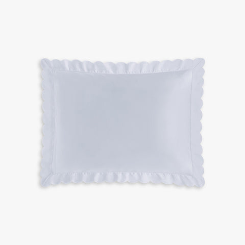 Scalloped Starlight Standard Pillow Case Set in Blue backside