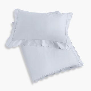 Scalloped Starlight Toddler Duvet in Blue