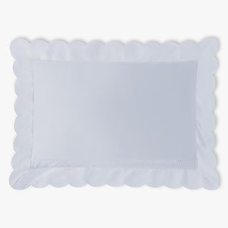 Scalloped Starlight Toddler Pillow in Blue backside