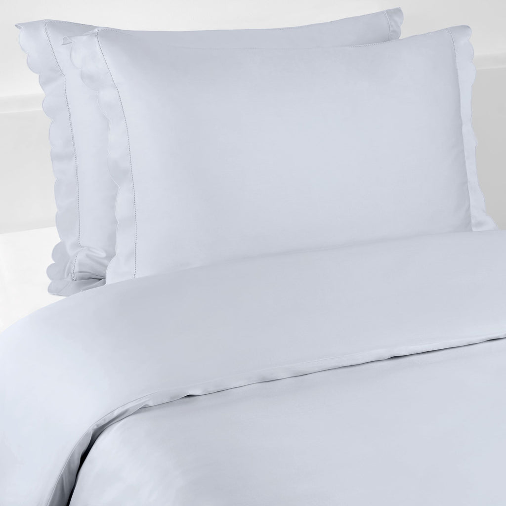Personalize Me: Scalloped Starlight Twin Duvet Set in Blue