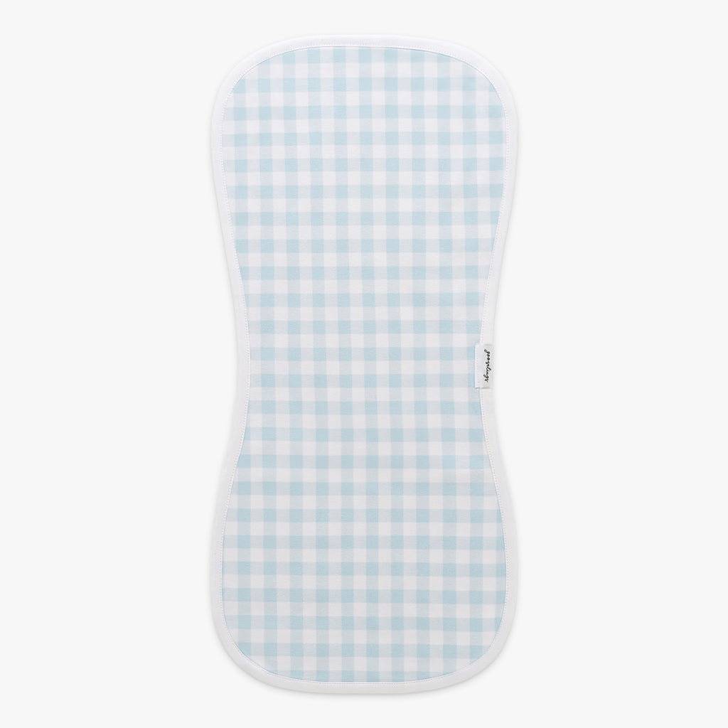 Picnic Gingham Burp Cloth in Blue